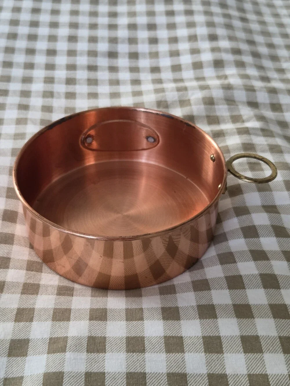 Vintage 1984 Teleflora 'Le Vin' Copper Wine Bottle Coaster + Brass Cork Holder